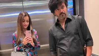 सिल्वरस्टोन में मिशेलिन ले मैन्स कप रेस के दौरान विजय और त्रिशा कृष्णन साथ नजर आते हुए