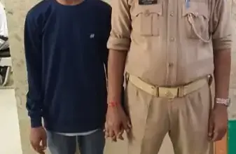 लखनऊ के विनीतखंड स्थित लॉर्ड अय्यप्पा मंदिर, जहां दानपात्र से नकदी चोरी होने की शिकायत दर्ज हुई थी।
