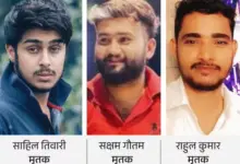 सहारनपुर के नागल क्षेत्र में बेलड़ा गोल चक्कर के पास डिवाइडर से टकराकर क्षतिग्रस्त हुई थार गाड़ी।
