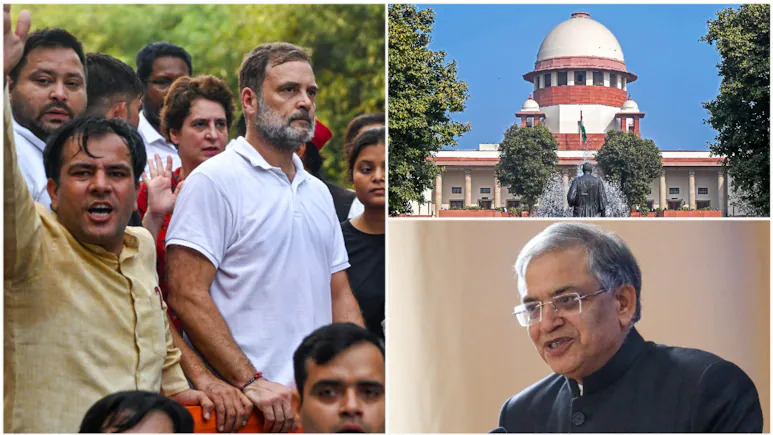SIR के खिलाफ सुप्रीम कोर्ट में याचिका दाखिल करने वाले राहुल गांधी और अन्य विपक्षी नेताओं से जुड़ी खबर।