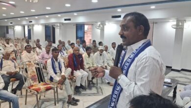 अंबेडकरनगर के अकबरपुर में आयोजित बसपा की विधानसभा स्तरीय कार्यकर्ता बैठक।