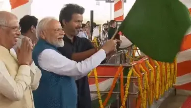 प्रधानमंत्री नरेंद्र मोदी चेन्नई मेट्रो फेज-2 के नए रूट का उद्घाटन करते हुए
