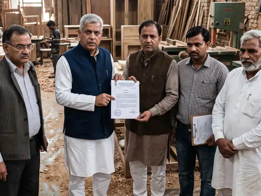 फर्नीचर कारोबारियों की जीएसटी में राहत की मांग।
