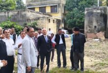 आलापुर तहसील परिसर में स्थित डॉ. भीमराव अंबेडकर कम्युनिटी हॉल, जहां ग्राम न्यायालय के अस्थायी संचालन की संभावना है।