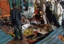 ग्वालियर के शीतला माता मंदिर के पास श्रद्धालुओं को कुचलने वाले ट्रक हादसे में 15 लोगों की मौत और 26 लोग घायल।