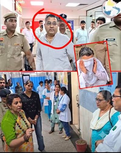 कानपुर होमगार्ड भर्ती घूसकांड में आरोपी डॉक्टर प्रवीण कुमार और डॉ. महेश कुमार द्विवेदी को हैलट अस्पताल में मेडिकल जांच के बाद जेल भेजे जाने से जुड़ी खबर।
