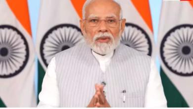 लद्दाख में 3350 करोड़ रुपये की विकास परियोजनाओं का उद्घाटन करते प्रधानमंत्री नरेंद्र मोदी।