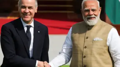 प्रधानमंत्री नरेंद्र मोदी और कनाडा के प्रधानमंत्री मार्क कार्नी, भारत-कनाडा CEPA व्यापार समझौते पर चर्चा।