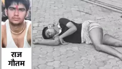 मथुरा के वृंदावन स्थित हरे कृष्णा ऑर्किड अपार्टमेंट में 16 वर्षीय छात्र की मौत के मामले में जांच करती पुलिस टीम।